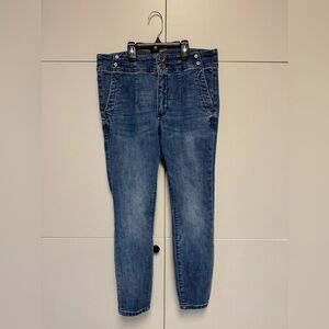 Anthropologie Pilcro High Rise Darted Skinny Jeans